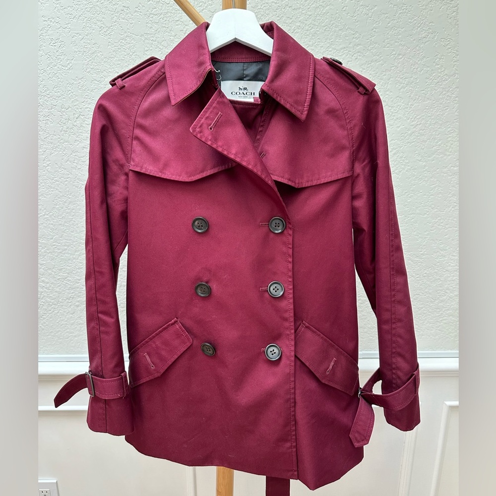 Coach Belted Trench Coat NWOT